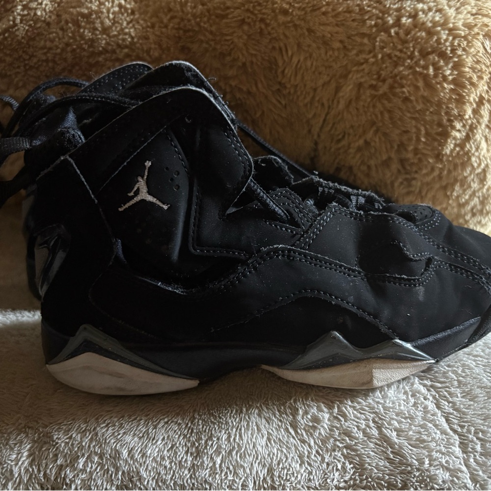 Jordan Black and Silver Sneakers
